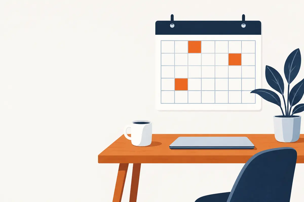 Illustration for the working days calculator